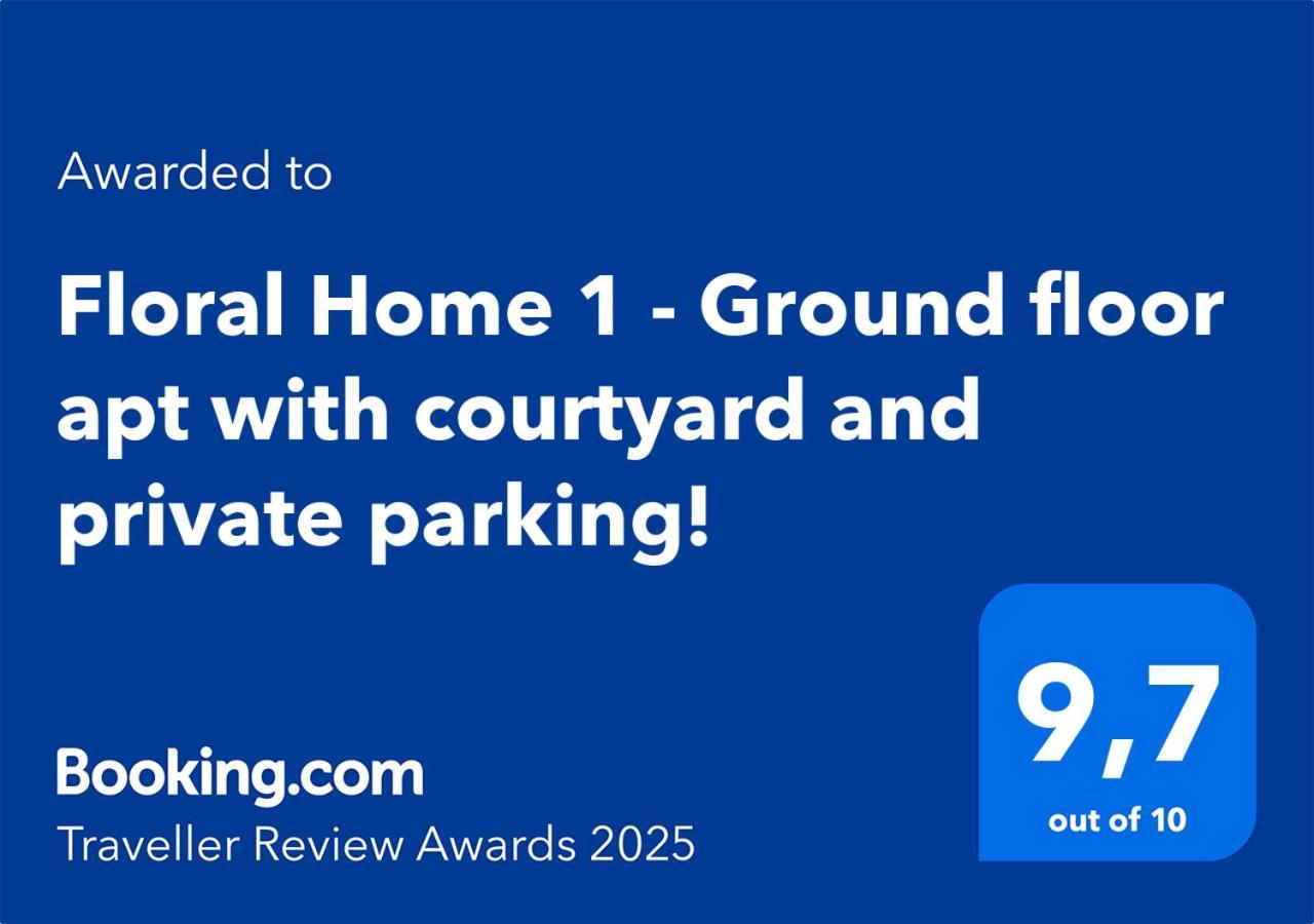 Floral Home 1 - Ground Floor Apt With Courtyard And Private Parking! Athen Eksteriør bilde